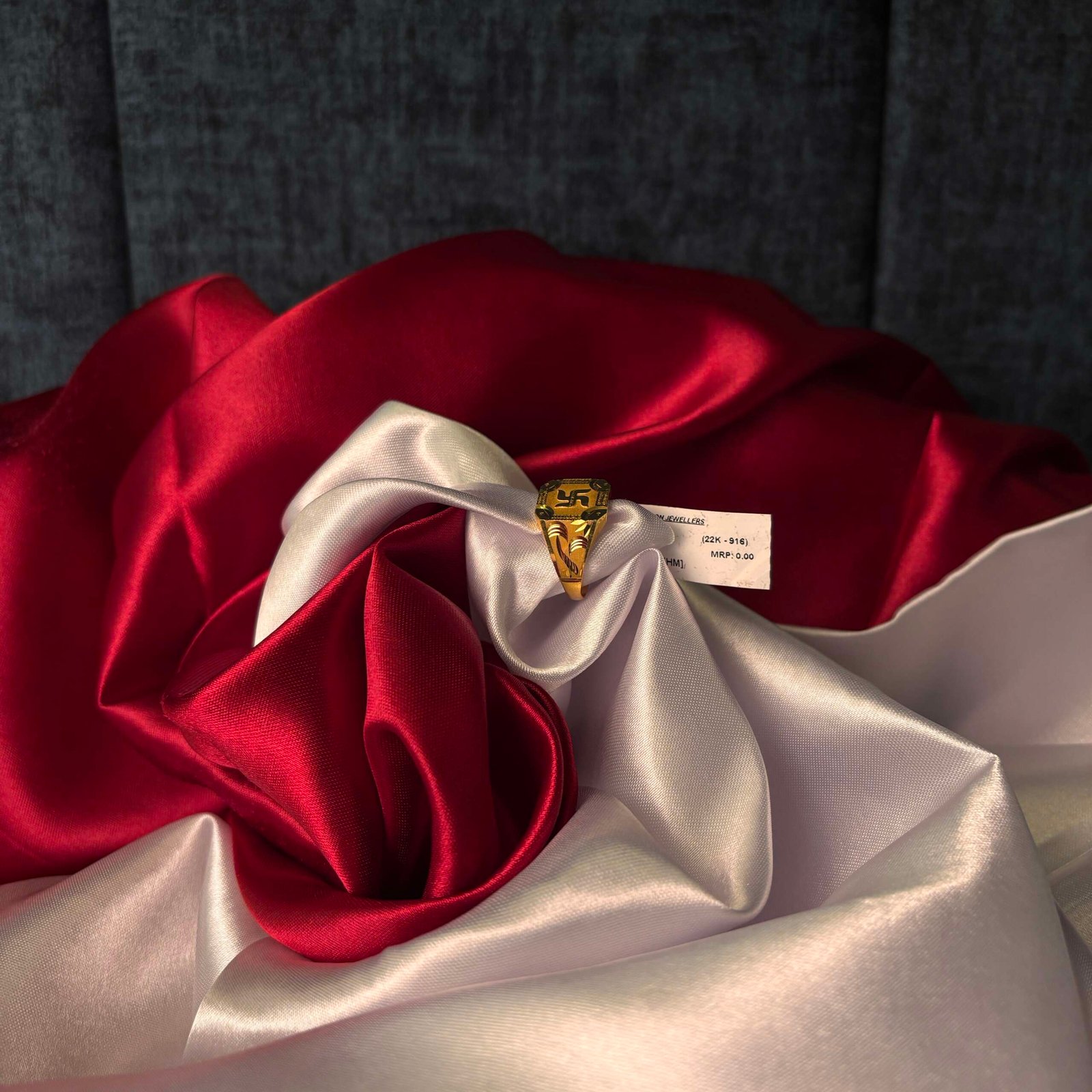 Traditional Gold Ring with Sacred Symbol