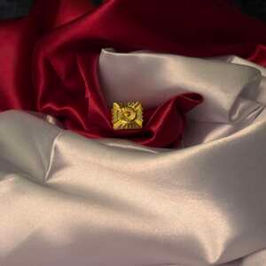 Sunburst Square Gold Ring