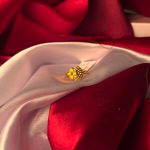 Leafy Branch Gold Statement Ring