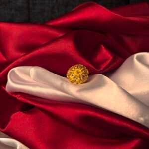 Sun Motif Gold Ring