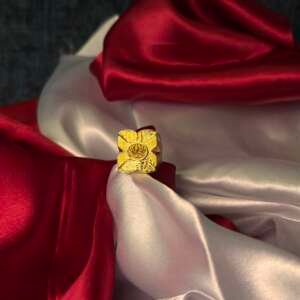 Geo Crest Gold Ring